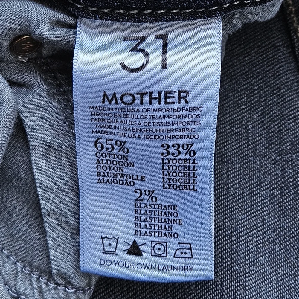 Mother High Waisted Looker Dark Wash Skinny Jeans Stretch Denim Womens Size 31